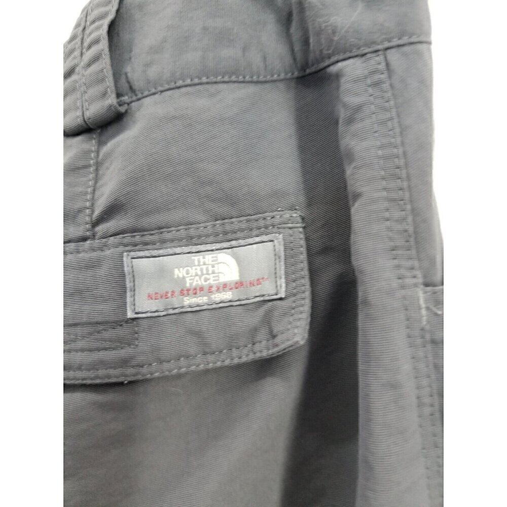 North Face Pants Womens 8 Gray Capris Hiking Drawstring Outdoors Lightweight - Picture 6 of 9